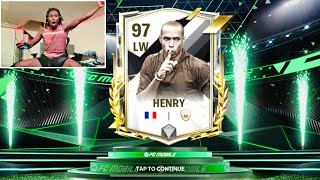 97 Thierry Henry is HERE FC MOBILE Packs Opening [upl. by Prem]