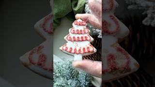 🎄Simple Christmas cookie decorating for beginners cookiedecorating satisfying christmas [upl. by Hamish]