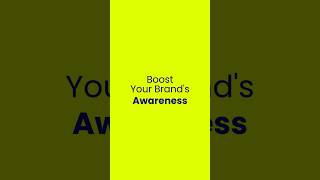 Boost Your Brand Awareness l Social Media Agency shorts socialmediaagency brandawareness [upl. by Yesima]