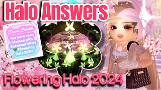 NEW🌸 HALO ANSWERS To WIN The Entwined Vines 💚 FLOWERING HALO 2024  Royale High FOUNTAIN ANSWERS [upl. by Grinnell]