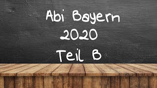 Stochastik B1 1  Lösung MatheAbi Bayern 2020 [upl. by Alber]