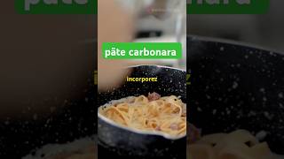 Recette pâte carbonara cooking recipe recipes shorts reels recette carbonara food trending [upl. by Pacian925]