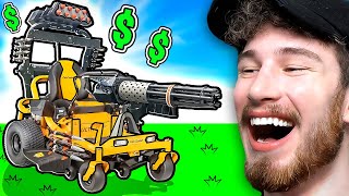 Buying MAX LEVEL MOWER in Roblox Mow The Lawn [upl. by Dorman]