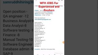 Testing Jobs  WFH Jobs  Freshers  Experienced  2024 [upl. by Lisa]