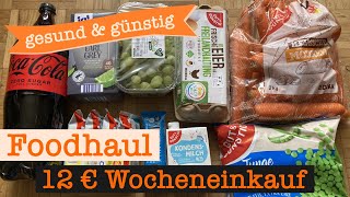 Wocheneinkauf gesund amp günstig mit Cashback 12 €  Food Haul mit Food Diary 1 Person [upl. by Nosniv]