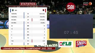 Snips Lebanese Basketball Championship 2022  2023  Sagesse VS Homenetmen [upl. by Bound779]