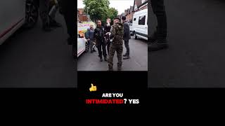 🇬🇧VETERAN VS ARMED POLICE uk police armedforces veteran britain protest army military fyp [upl. by Niatsirt]