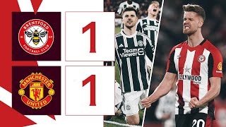 Ajer  Mount score in CHAOTIC finish  Brentford 1 Manchester United 1  Premier League Highlights [upl. by Adirem327]