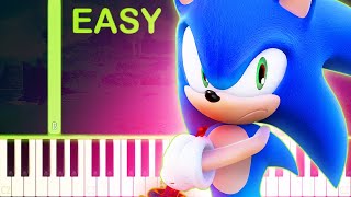 Second Wind  SONIC FRONTIERS  EASY Piano Tutorial [upl. by Aylward]