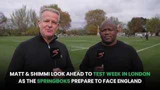 Matt amp Shimmi Look Ahead To Springbok Test Week in London  What Goes On Tour [upl. by Bonnes]