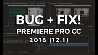 Premiere CC Video Sound Bug  Workaround Fix Premiere Pro 121 Update [upl. by Eivol]