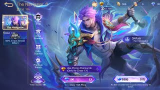 Skin Event Mobile Legend Bang Bang Nolan 1111 4K resolution [upl. by Nwahsiek]