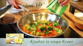 Cassolette de poisson à lorientale au brocoli carottes poivron et riz  Knorr [upl. by Annavaig627]