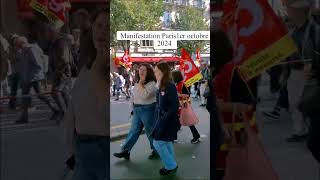 Manifestation interprofessionnelle Paris 1er octobre 2024 [upl. by Irok]