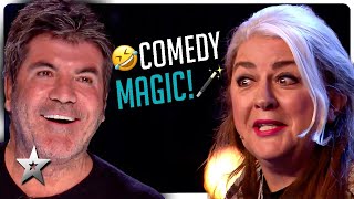 Top 10 HILARIOUS Magicians from Britains Got Talent [upl. by Jinny647]