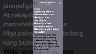 Upuan  Gloc  9 Lyrics 1st verse Gloc9 Short lyrics Subscribe [upl. by Ojybbob]