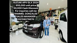 Suzuki Apv glx 2024 dual aircon variant updated promo and cash discount suzukiphilippines [upl. by Havens]