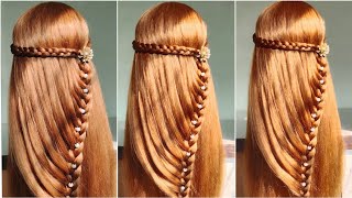 beautiful hairstyle for long hair  quick hairstyle idea for long hairs  hairstyle idea [upl. by Ashjian652]