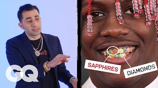 Jewelry Expert Critiques Rappers Grillz  Fine Points  GQ [upl. by Neoma803]