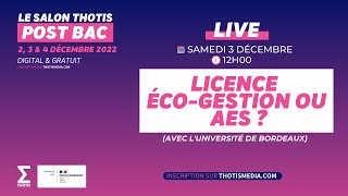 Licence ÉcoGestion ou AES   Thotis [upl. by Gebelein720]