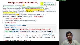 2 Hospital Pharmacy Crash Course Total Parenteral Nutrition in Adults  In Neonates بالعربي [upl. by Erihppas]