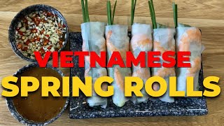 Fresh Spring Rolls Recipe Vietnamese spring rolls [upl. by Gilliette]