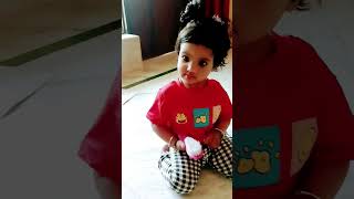 happy dhulandi 🎈🎈 manushi babygirl cutebaby song cute baby subscribe ytshorts viral [upl. by Iblok]