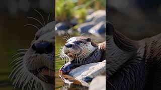 Sea Otters Sleeping seacreatures otters ottersound aquatic aquarium aiinsights ai ytshorts [upl. by Roee]