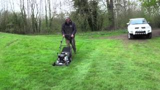 HandPropelled Rotary Lawn Mower with Briggs amp Stratton Engine 40cm 3hp Product Review [upl. by Akitnahs]