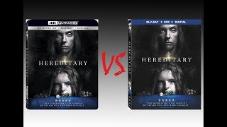 ▶ Comparison of Hereditary 4K Dolby Vision vs Hereditary Blu Ray Edition [upl. by Palermo989]