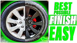 HOW TO PAINT YOUR RIMS  BEST Possible Finish  SUPER EASY [upl. by Bubalo]