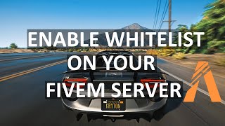 How to enable whitelist on your FiveM Server 2023  GTA 5 Mods RP [upl. by Cynera]