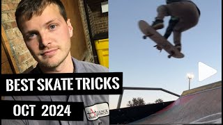 Best Skate Tricks of the Month  OCT 2024 🏆🛹 [upl. by Klemens2]