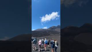 We were on the volcano in Sicily Italy volcano sicily [upl. by Nedyarb]