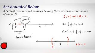 Bounded Set  Bounded above and Bounded below  glb and lub of a set  Real Analysis [upl. by Prisilla87]