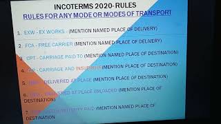 Practical Training6  Incoterms rules 2020 with examples [upl. by Erlina]