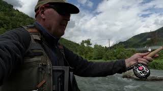 Trout Fishing on the Fly Rod in Trento Italy [upl. by Issej]