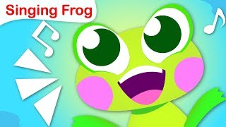 The Singing Frog  Word Play  Nursery Rhymes by Little Angel [upl. by Einolem]