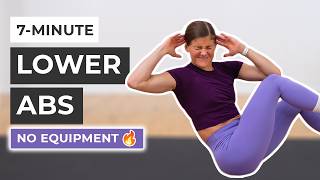 7Minute Lower Abs Workout No Repeat No Equipment [upl. by Mullins268]