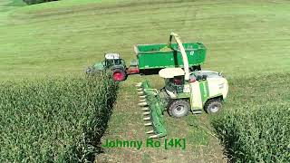 Maishäckseln mit LU Biggel Krone Big X 1100 mit 12 Reihen Maisgebiss Case Fendt Teil 7 2024 4K [upl. by Darach]