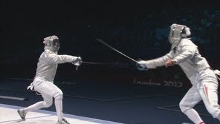 Aron Szilagyi Szilagyi Wins Fencing Sabre Gold  London 2012 Olympics [upl. by Esoranna244]