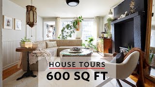 House Tours A Stylish 600 Sq Ft Apartment in Brooklyn New York [upl. by Nirda]