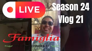 Making Our Debut to Famiglia Italian Restaurant eating Different Foods Season 24 Vlog 21 [upl. by Claire]