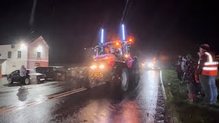 Join The Welshpool Illuminated Tractor Run For A Fun Night Out 4K [upl. by Alyk957]