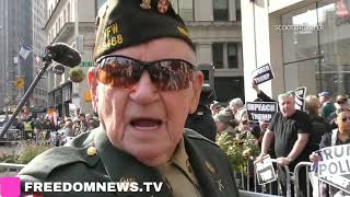 quotIll shoot themquot Veteran Threatens Trump Protesters in NYC 2019 [upl. by Echikson288]