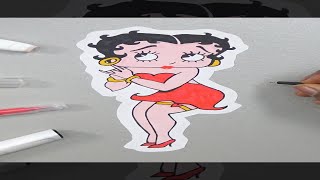 Drawing Betty Boop [upl. by Ithaman314]