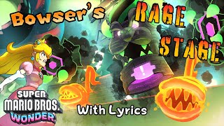 Bowsers Rage Stage WITH LYRICS  Super Mario Bros Wonder Cover [upl. by Marwin916]