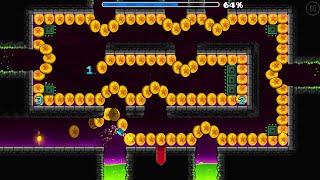 Dash but 1000 Coins  Geometry Dash 22 [upl. by Yenalem]