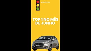 Top 1 CARRO de Junho 2024  HB20  Seminovos automobile [upl. by Nolur]