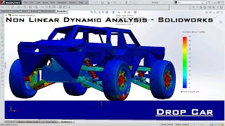 Nonlinear Dynamic Analysis Solidworks [upl. by Buell228]